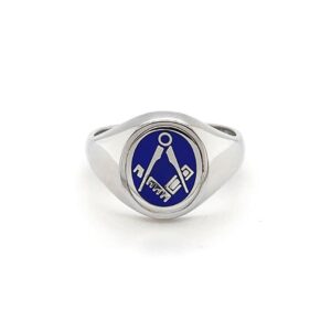 Silver Oval Reversible Ring